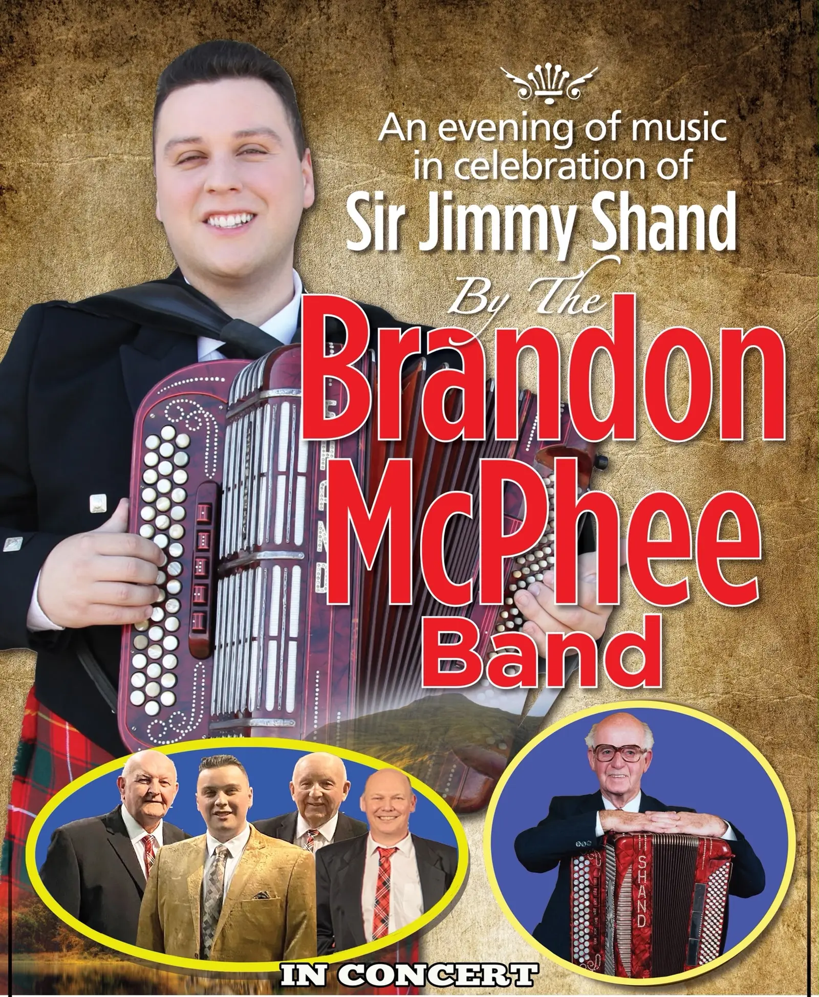 22nd October, 2026. The Brandon McPhee Band: The Music of Sir Jimmy Shand. Keith, Scotland. Ticket