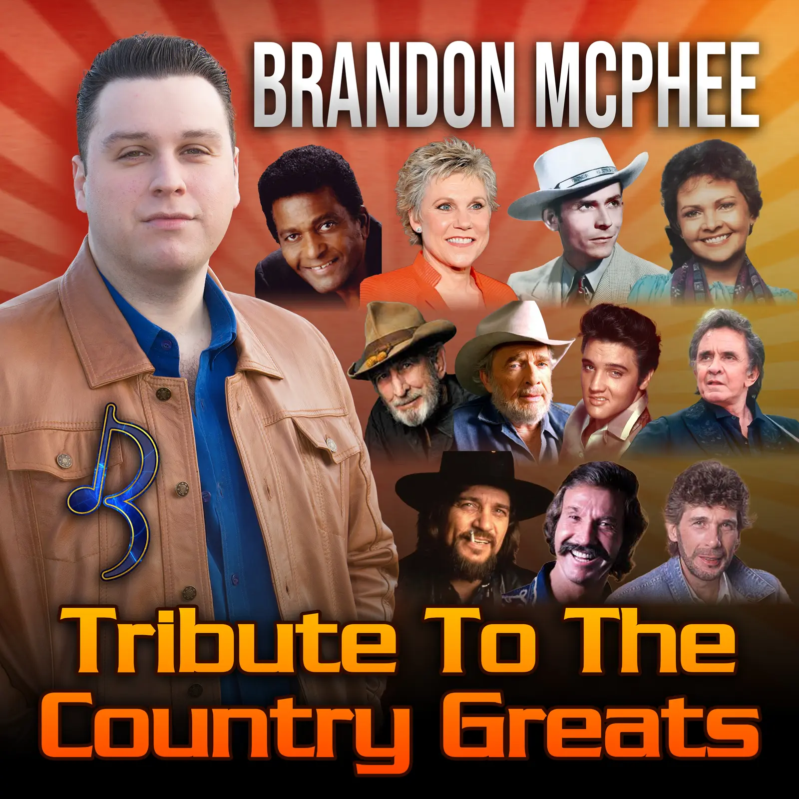 Brandon McPhee - Tribute To The Country Greats. CD album record.